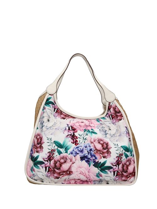 Borsa in tessuto e rafia NANNINI | 18535EOFF WHITE